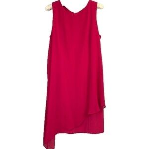 👗 Vince Camuto Asymmetrical Pink Sheath Dress Size 10 👗